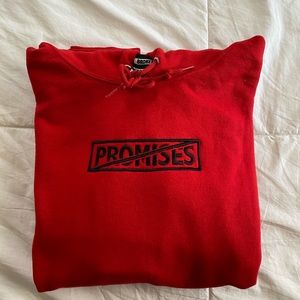 Broken Promises Red Hoodie Statement